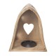 Orion Svícen z mangového dřeva Heart bell, 20 x 14 x 23,2 cm - thumb (2)