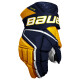 Hokejové rukavice Bauer Vapor Hyperlite - MTO Navy/Gold Intermediate 12 palců - thumb (0)
