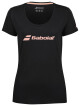 Dámské tričko Babolat  Exercise Babolat Tee Women Black L - thumb (0)