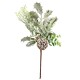 Zimní větev s jinovatkou a šiškou, 35 cm - thumb (0)