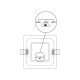 Panlux Podhledové LED svítidlo Downlight CCT Square černá, 12 W, IP44 - thumb (3)