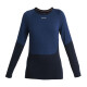 Dámské tričko Icebreaker Merino 200 Sonebula LS Crewe Mid Navy/Royal Navy/Snow/Cb XL - thumb (0)