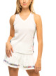 Dámské tílko Lucky in Love  Sheer Can Tank White M - thumb (0)