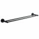 AQUALINE SB211 Samba dvojitý držák ručníků, 60 cm, černá - thumb (0)