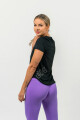 Nebbia FIT Activewear s krátkým rukávem 440 černá - thumb (1)