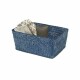 Compactor Úložný košík Compactor KITO - ručně pletený, 30 x 20 x 13 cm, modrý " Jeans" - thumb (2)