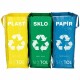 Sixtol Tašky na tříděný odpad SORT EASY 3 SLIM, 18 x 30 x 40 cm, 3 x 22 l, 3 ks - thumb (1)
