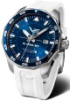 Vostok Europe N-1 Rocket Automatic GMT NH34-225A712S - Modrý silikonový řemínek - thumb (2)