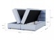 FDM Manželská postel PORTLAND Boxspring | šedá 160 x 200 cm - thumb (6)