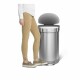 Simplehuman Pedálový odpadkový koš 45 l, matná ocel - thumb (5)