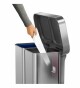 Pedálový odpadkový koš Simplehuman na tříděný odpad  – 58l (34/24), matná ocel, FPP - thumb (4)