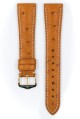 Řemínek Hirsch Massai Ostrich - zlatohnědý, bílé prošití - 21 mm - L – Standardní délka (doporučujeme) - 18 mm - Zlatá - thumb (1)