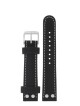 Kožený řemínek Junkers 20mm - černý/dva nýty - thumb (0)