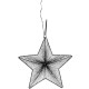 Vánoční dekorace hvězda s 20 LED a flitry, černá, 30 x 31 x 5 cm - thumb (0)
