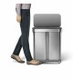 Pedálový odpadkový koš Simplehuman na tříděný odpad  – 58l (34/24), matná ocel, FPP - thumb (2)