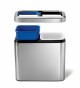 Odpadkový koš na tříděný odpad, Simplehuman 20 l (10/10), otevřený, kartáčovaná nerez ocel - thumb (1)