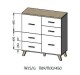 Artcam Komoda LOTTA 2D4S | 110 cm - thumb (1)