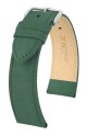 Řemínek Hirsch Osiris Nubuk - zelený - 22 mm - L – Standardní délka (doporučujeme) - 20 mm - Stříbrná - thumb (0)