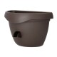 Samozavlažovací květináč na zeď Siesta, čokoláda, 29 cm, Plastia - thumb (1)