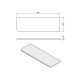 SAPHO 23481 police 50 x 10 x 0,8 cm, čiré sklo - thumb (1)