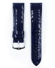 Řemínek Hirsch Diva - modrý - 20 mm - M – Střední délka - 18 mm - Stříbrná - thumb (1)