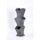 Plastia Samozavlažovací vertikální květináč Tree šedá, 31,3 x 77,3 cm - thumb (1)