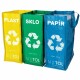 Sixtol Tašky na tříděný odpad SORT EASY 3 SLIM, 18 x 30 x 40 cm, 3 x 22 l, 3 ks - thumb (0)