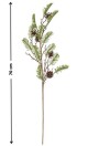 Zimní větev s jinovatkou a šiškami, 71 cm - thumb (2)