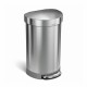 Simplehuman Pedálový odpadkový koš 45 l, matná ocel - thumb (0)
