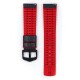Řemínek Hirsch Ayrton - černo-červený - 20 mm - L – Standardní délka (doporučujeme) - 18 mm - Černá - thumb (2)
