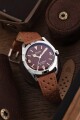 Nivada Grenchen Super Antarctic 3.6.9. Brown No Vintage Effect - Beige Luminous - Black Leather - thumb (13)