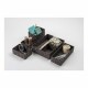 Compactor Úložný organizér do zásuvky Compactor TEX - košík M, 18 x 12 x 7 cm, čokoládový, M - thumb (1)