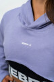 Dámská mikina Nebbia GYM TIME Designer Cropped Hoodie purple S - thumb (3)