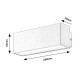 Rabalux 77076 venkovní nástěnné LED svítidlo Mataro 10 W, bílá - thumb (5)