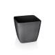 Flower Lover Obal na květináč Quadrato Easy antracit, 22 cm - thumb (0)