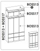 ArtExt Nástavec na šatní skříň Boston BOS S17 - thumb (6)