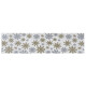 Dakls Běhoun Snowflakes bílá, 33 x 140 cm - thumb (0)