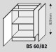 ArtExt Double system BS 60/82 ke kuchyňským linkám Barva korpusu: Bílá - thumb (1)