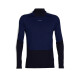 Pánské tričko Icebreaker Merino 200 Oasis Sonebula LS High Neck Mid Navy/Royal Navy/Snow/Cb M - thumb (0)