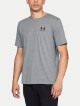 Pánské tričko s krátkým rukávem UA sportstyle Left Chest Steel Light Heather 1326799-036 - thumb (0)
