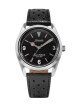 Nivada Grenchen Super Antarctic 3.6.9 Black Vintage - Black Leather White Stitching - thumb (3)