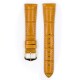 Řemínek Hirsch London Alligator - medový, mat - 20 mm - M – Střední délka - 16 mm - Zlatá - thumb (1)