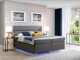 Artelta Manželská postel AMADEO Boxspring s LED osvětlením | 140 x 200 cm Barva: BAO 04 - Sawana 05 (šedá) - thumb (7)