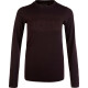 Dámské tričko Endurance  Yalia Seamless Wool Print LS Baselayer Dark Purple L/XL - thumb (0)