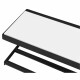 SAPHO Ska401 Ska nástěnná police 45 x 14 x 16 cm, černá mat s bílou MDF deskou  - thumb (5)