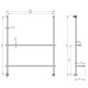 SAPHO 1301-09B závěsný držák ručníků na sprchovou zástěnu 60 x 73 x 12,5 cm, černá mat - thumb (2)