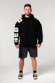 Pánská mikina Nebbia  Oversized Pullover Hoodie NO BS Black L - thumb (0)