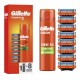 Gillette Náhradní hlavice 8 ks + holicí gel Fusion5 - thumb (0)