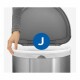 Simplehuman Půlkulatý pedálový koš s nerezovým rámečkem 45 l, černá - thumb (3)