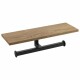 SAPHO Ska425 Ska dvojitý držák toaletního papíru s poličkou 30 x 8 x 10 cm, černá mat/dub - thumb (0)
